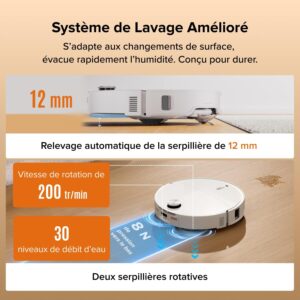 Roborock Qrevo Edge 2 robot aspirateur laveur avec station eau chaude