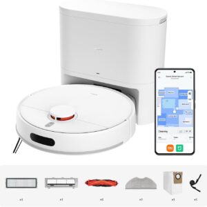 XIAOMI Robot Vacuum H40 : Aspiration 10 000 Pa, Navigation LDS, cartographie Intelligente, Brosse Anti-enchevêtrement, vidage Auto, 180 Min d’autonomie, appli Home, contrôle Vocal.
