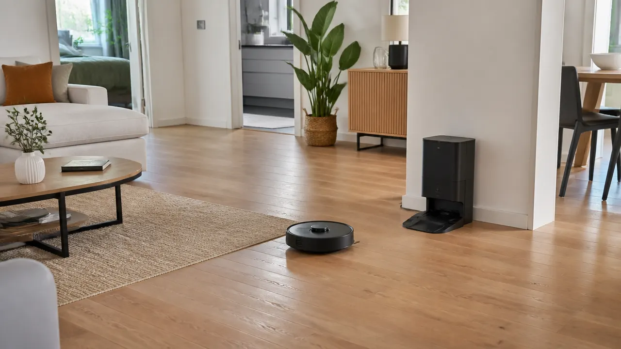 Robot aspirateur laveur générique dans un logement avec sols mixtes et plusieurs contraintes de choix