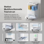 Roborock QV 35A robot aspirateur laveur avec station de vidage automatique