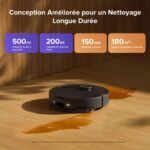 Roborock Q10 S5 robot aspirateur laveur pour poils d’animaux et tapis