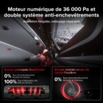 Roborock Saros 20 robot aspirateur laveur avec station complète eau chaude