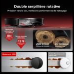 Roborock Saros 20 robot aspirateur laveur avec station complète eau chaude