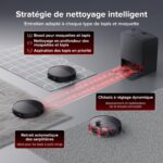 Roborock Saros 20 robot aspirateur laveur avec station complète eau chaude